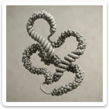 insulin as a three-dimensional molecule, hyper realistic 4K style, structural details, neutral background sticker