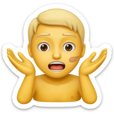 Create an emoji choking itself with hands sticker