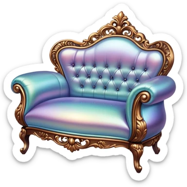 victorian iridescent furniture sticker