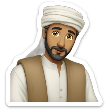 The prophet Muslim sticker