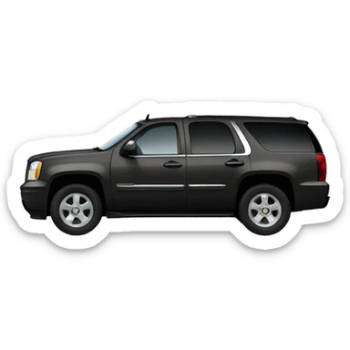 Black yukon gmc  sticker