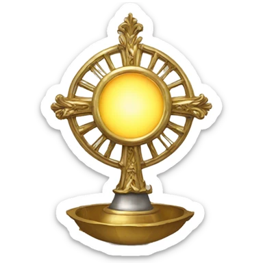 Monstrance sticker