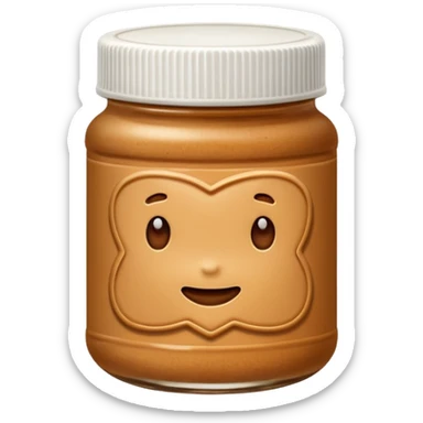 biscoff peanut butter sticker