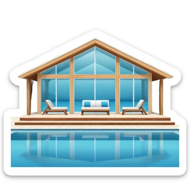 pool house sticker