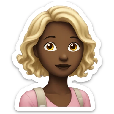 A girl daydreaming sticker