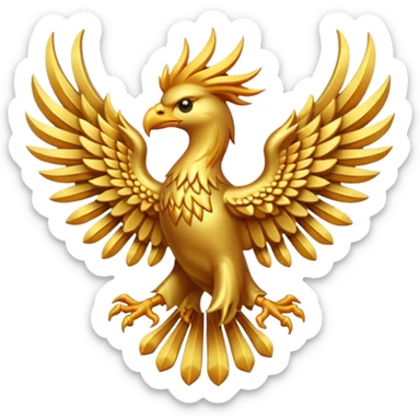 phoenix crest/brosch sticker