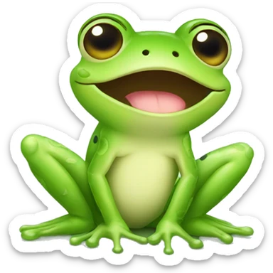 Little cute Frog sticker