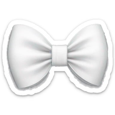 white bow sticker