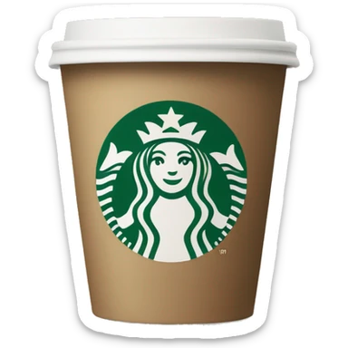 Starbucks cup sticker