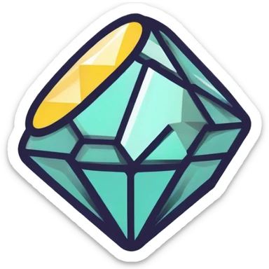 box full of diamonds sticker