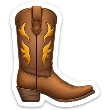 cowboy boot sticker