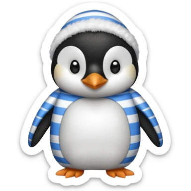 Pinguino con pijama sticker