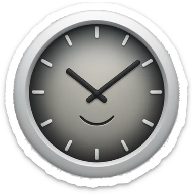 6:15 pm on a clock sticker