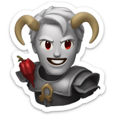 Ses dieu qui se bat contre satan sticker