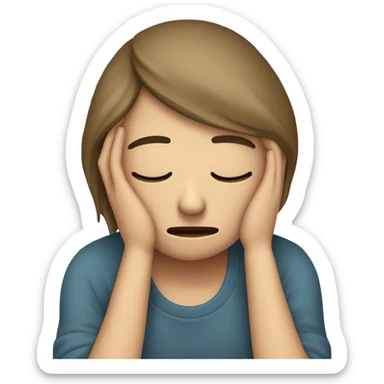 Feeling really bad about hurting someone sticker