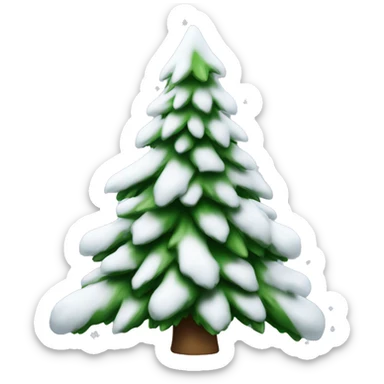 sapin de Noël avec neige  sticker