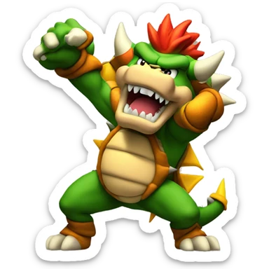 bowser dab sticker
