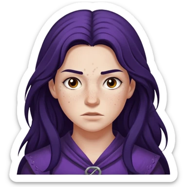 Violet Sorengil from the book The Fourth Wing, Traces of a Fighting Ashjad sticker