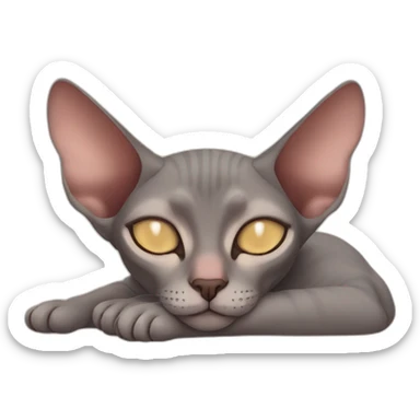 sphinx cat sleep sticker