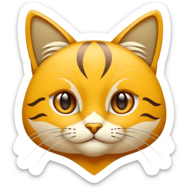 Elinde bicak olan caliko cinsi bir kedi tasma vs hiç bir sey olmasın üstünde bıçağı elinde tutsun gözleride bal rengi sticker