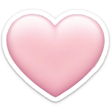 Soft pink heart sticker