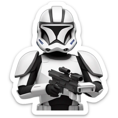 Clone trooper 327th Star Corps from Clone wars sticker