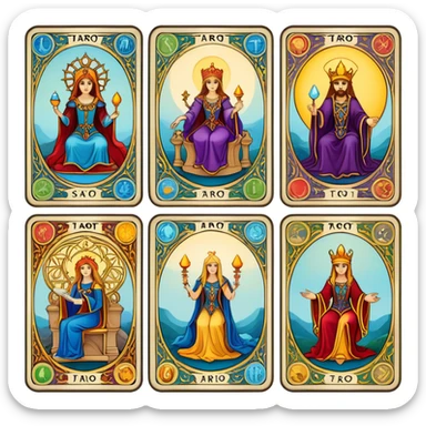 Tarot cards sticker