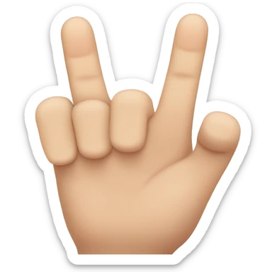 Thumb touches tip on the front of middle finger to make a click sound sticker