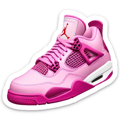 Pink Jordan 4 sticker