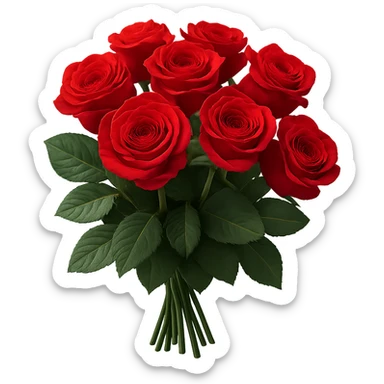 bouquet of roses sticker