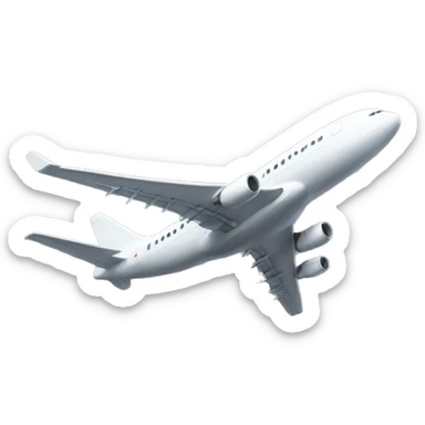 a plane with a Pile of Poo on top sticker