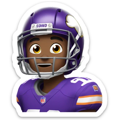 Justin Jefferson touchdown  sticker