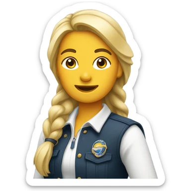 Girl tour guide sticker