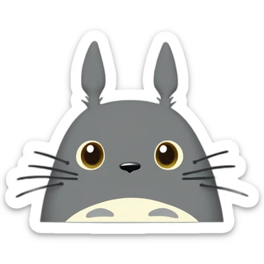 Totoro the main character of the movie of the Studio Ghibli “My Neighbor Totoro” sticker