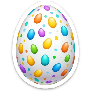 Easter egg sticker