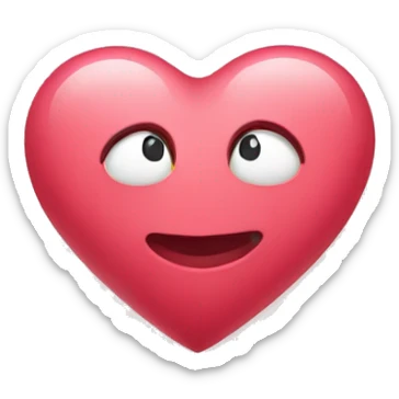 romantic heart representing teenage age sticker