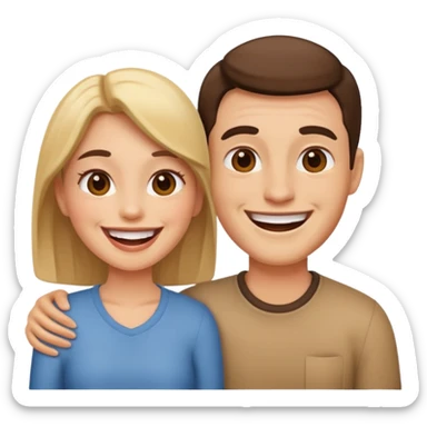 Gf And Bf Talking  sticker