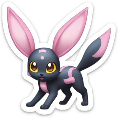 Umbreon and sylveon fuze sticker