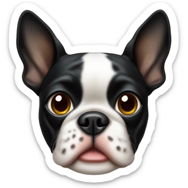 Boston terrier dog  sticker