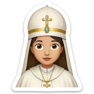 rachel ziegler as the pope sticker