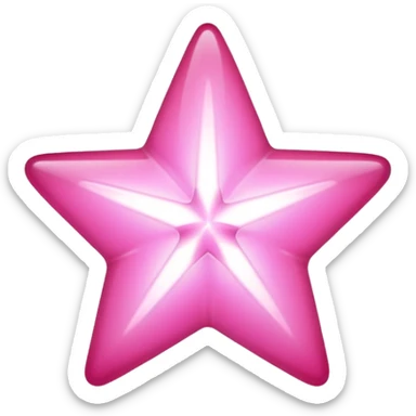 pink star sticker