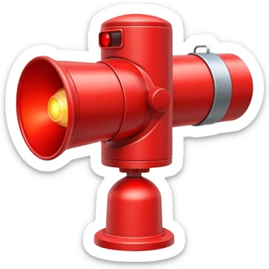 red alert siren sticker