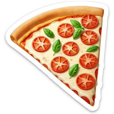 pizza Margherita slice (basil) sticker