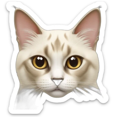 Balinese cat angry sticker
