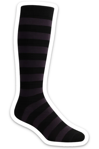 emo striped sock, no background sticker