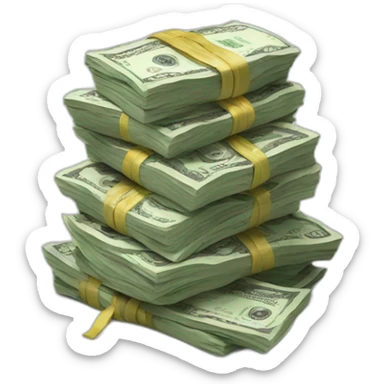 money pile sticker