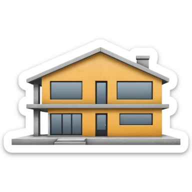 concrete house sticker