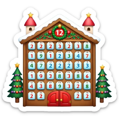 advent calendar sticker