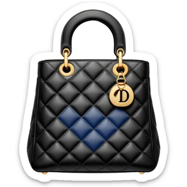 black dior bag sticker