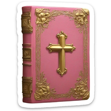 Bible pink sticker